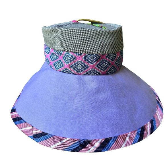Hairston Roberson Sun Hat Gray Tweed Suit‎ Top Opening Broadcloth Multicolor USA